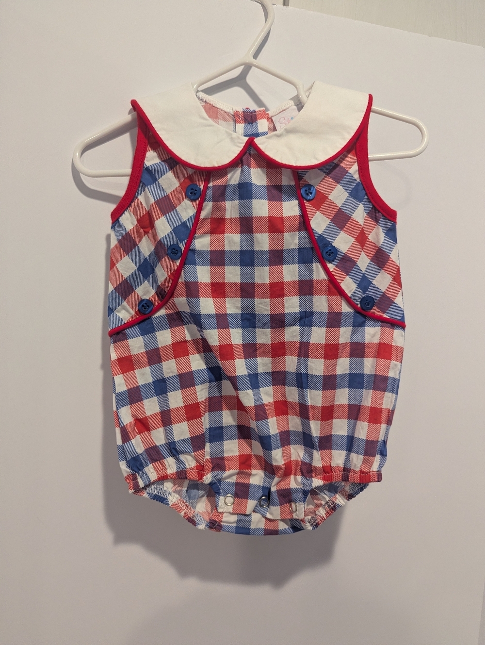 Stitchy Fish Red With And Blue Bubble
